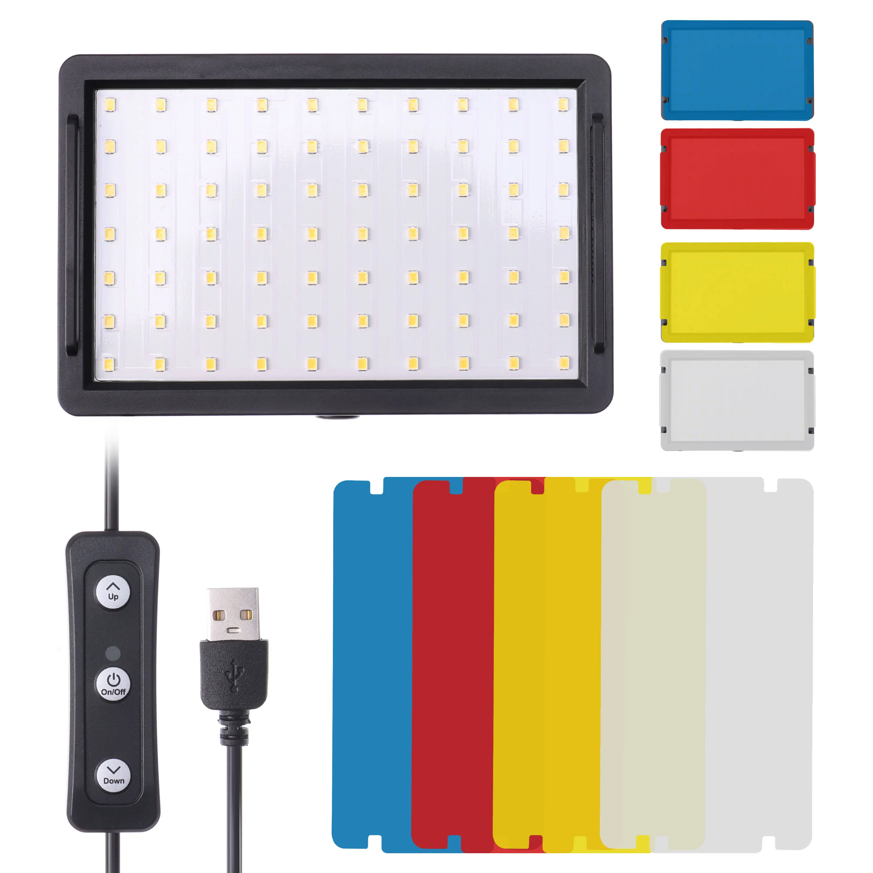 

FOTGA LED Photography Light Camera Photo Studio Light Lamp Photography Lighting with Four Color Effects