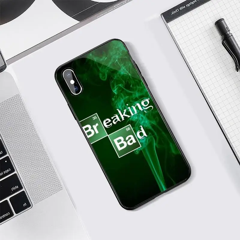 

Heisenberg Breaking Bad tv show high quality luxury Phone Case Tempered glass For iphone 5C 6 6S 7 8 plus X XS XR 11 PRO MAX