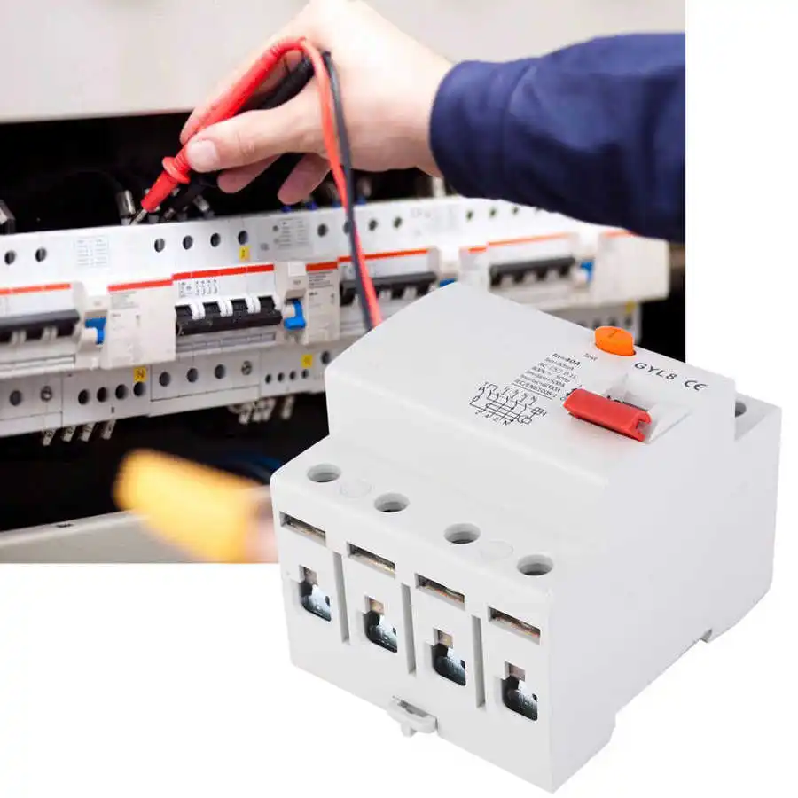 Автоматический автоматический выключатель GYL8 остаточного тока 4P 400 В