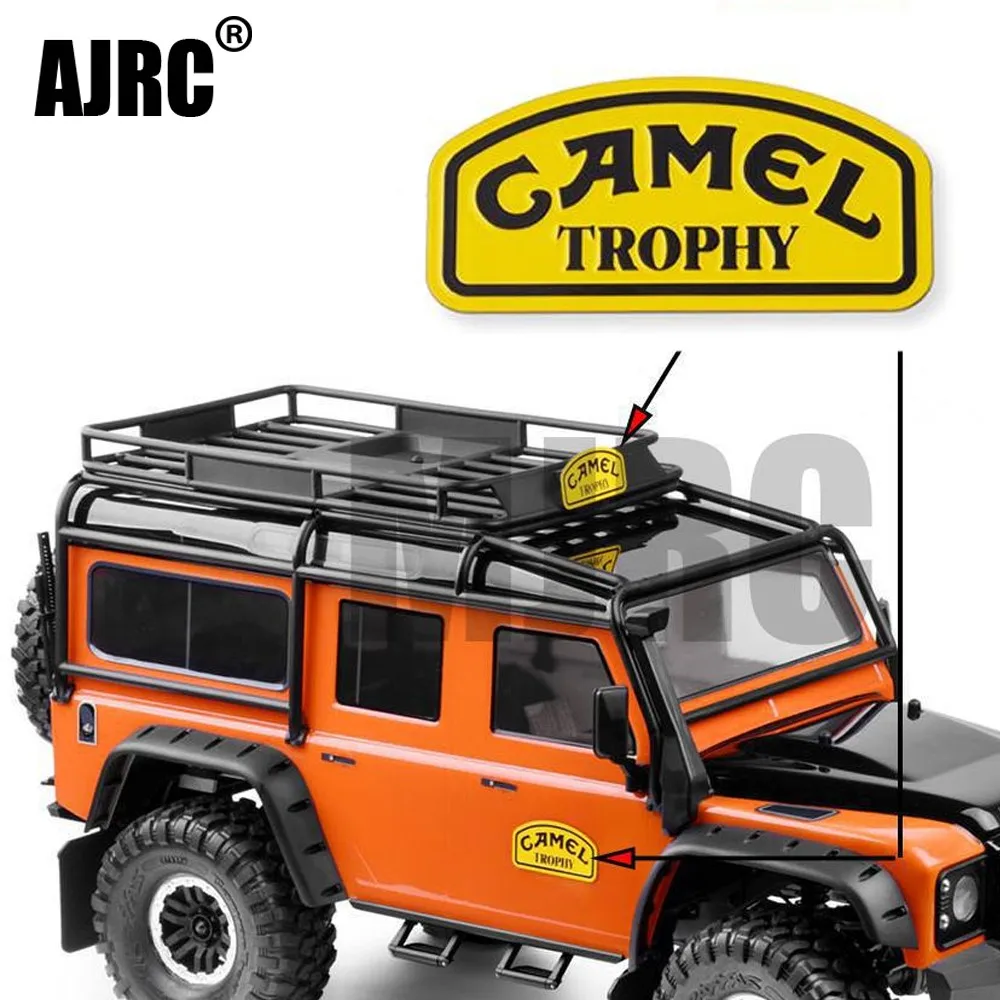 MJRC 1/10 Металлическая Наклейка Кубок с верблюдом значок логотип для RC Гусеничный