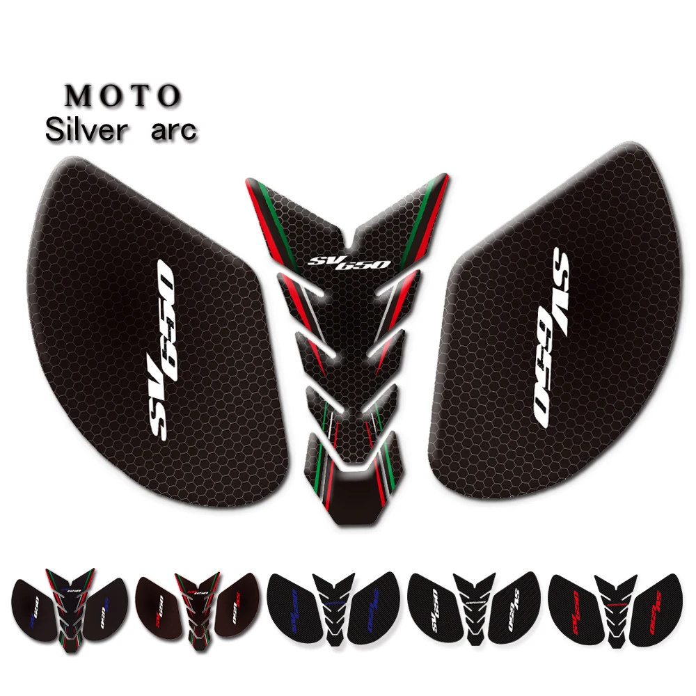 

Motorcycle 3D Fuel Tank Pad Traction Side Sticker Gas Knee Grip Decals Fit for SUZUKI SV650/S SV1000 S1000S 1998-2003 SV 650
