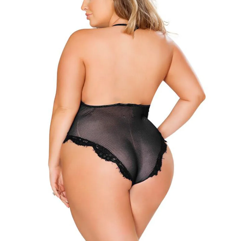 

Women Sexy Plus Size Soft Bra Lace Lingerie Sexy Bodysuit siamesed Bodydoll Sleepwear Porno Teddy Corset Erotic Costumes