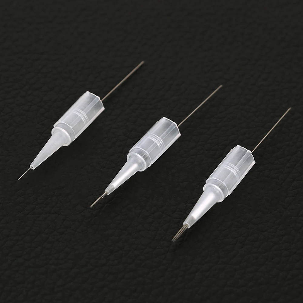 500 шт одноразовые татуировки перманентный макияж иглы Советы традиционные