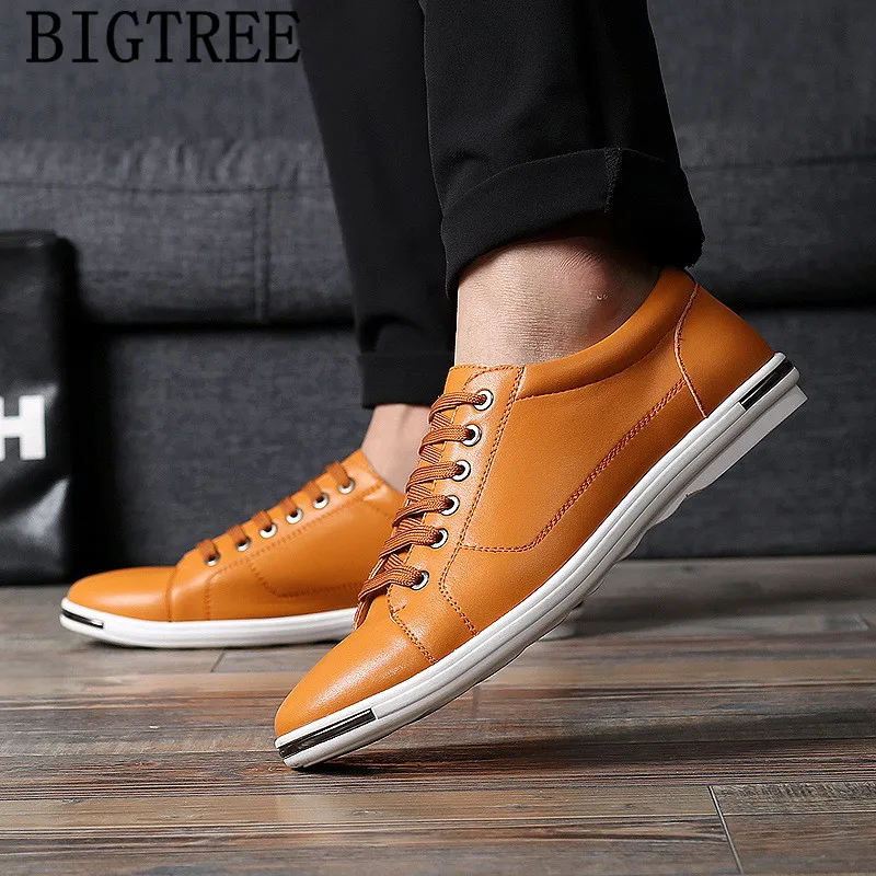 Кроссовки мужские кожаные дышащие роскошные Брендовые повседневные