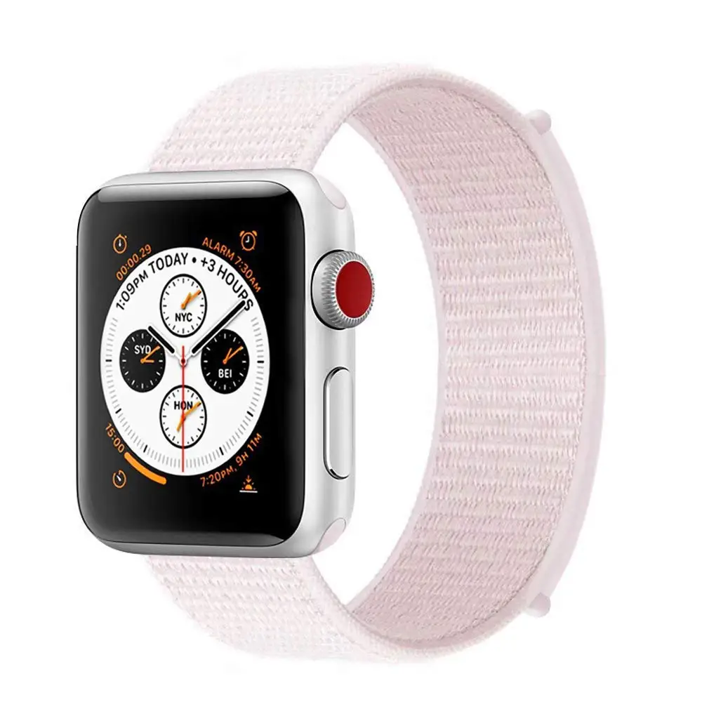 12 Ремешок для наручных часов Apple Watch 4 серии 3/2/1 38 мм 42 мм мягкий нейлон дышащий сменный ремешок Спортивные петли для наручных часов iwatch серии 4 40 мм 44 мм - Цвет ремешка: 12