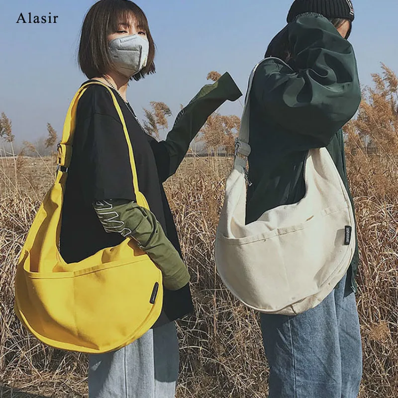 Alasir Artsy Холщовая Сумка для девочек элегантный дизайн однотонные сумки покупок