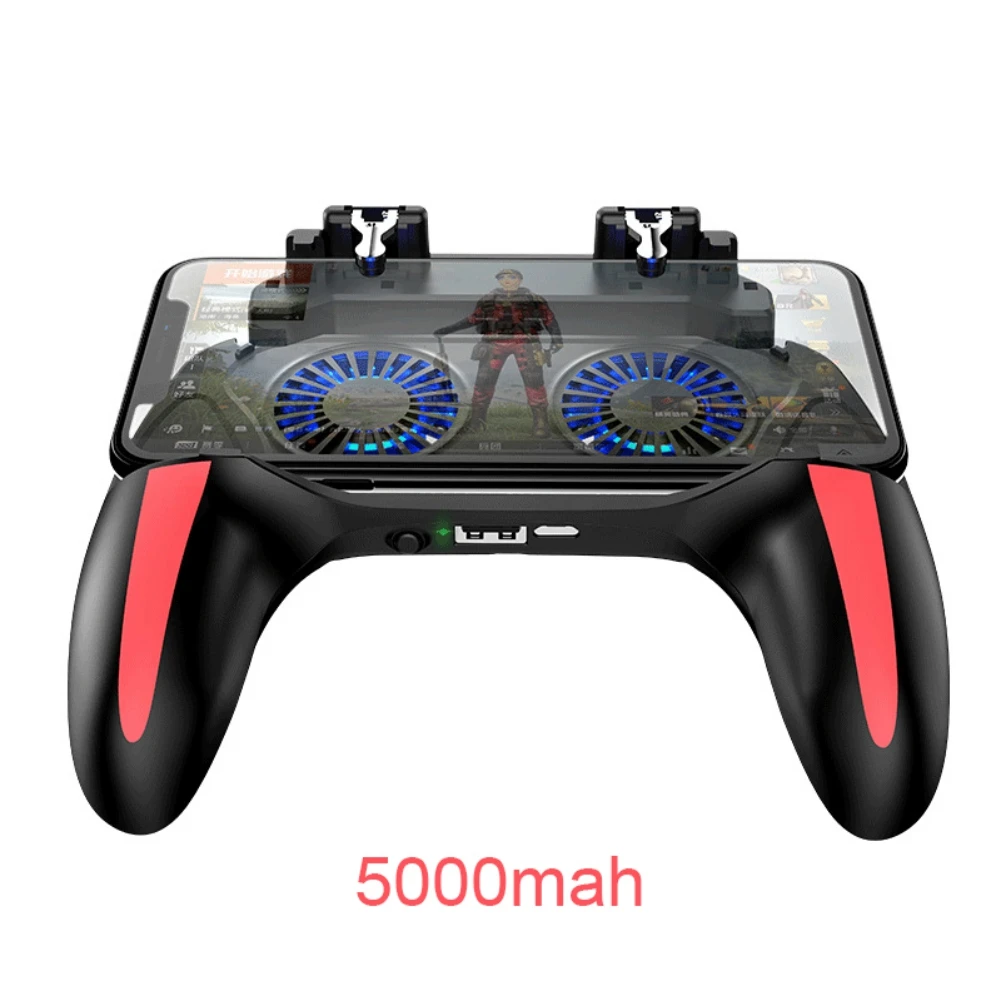 H10 геймпад PUBG контроллер двойной крутой вентилятор 2500/5000 мАч power Bank игровой контроллер Джойстик для Мобильные телефоны Android IOS Телефон