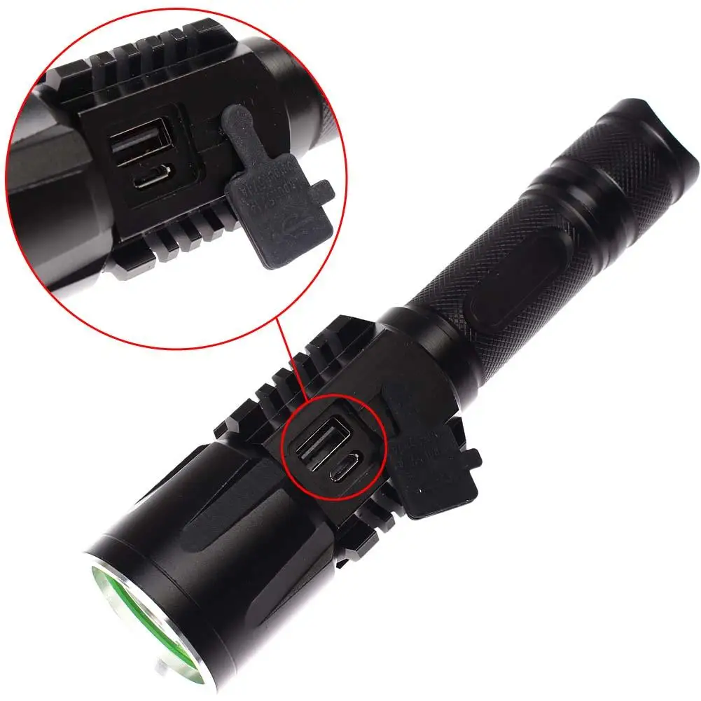 

LED 3000 Lumens USB Charge Discharging Flashlight Hunting Lamp Torch