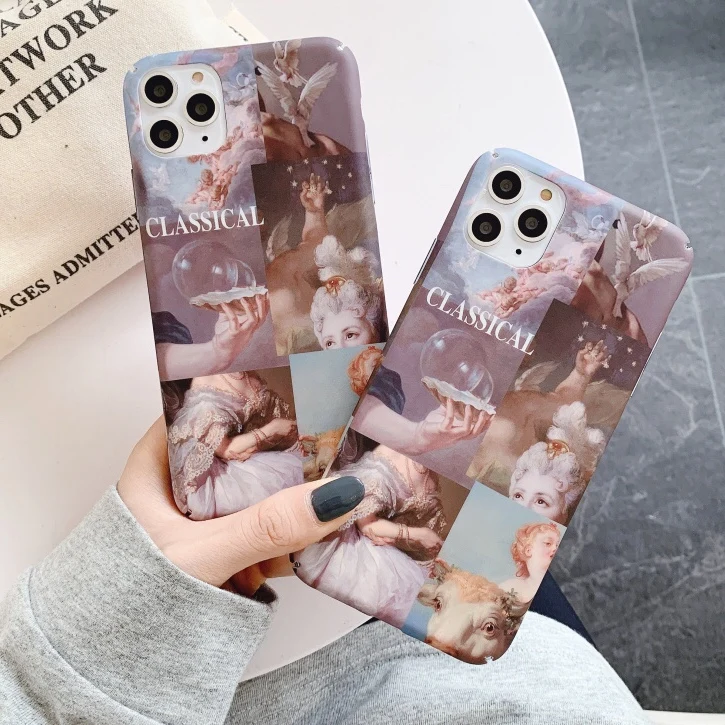 Классический жесткий чехол для телефона с принтом ангела iPhone 6S 7 8Plus X XR XSMAX