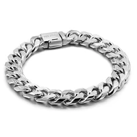 men bracelet for women men 100 925 sterling silver bangle gift jewelry classic gothic 10mm thick cuban bracelet silver bangle