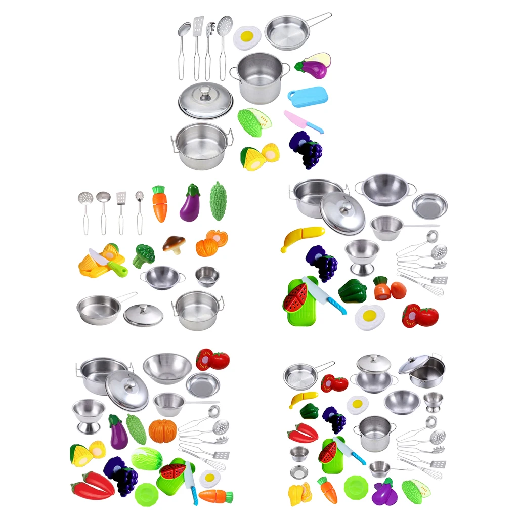 Игрушка для ролевых игр кухонная посуда кастрюля ложка набор посуды игрушка |