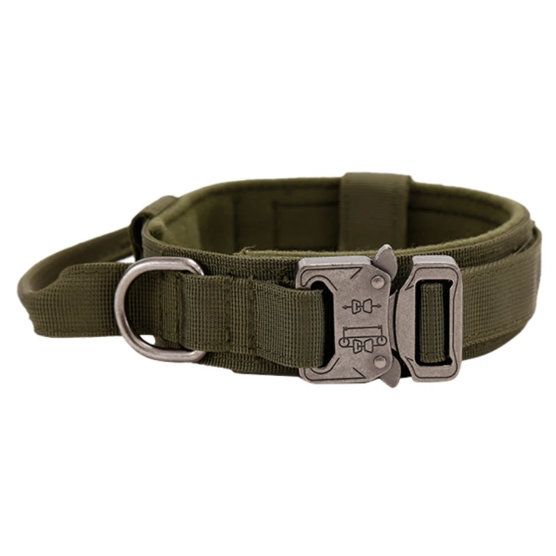 

1.5 Inch Dog Collar Dog Training Dog Collar Adjustable Tactical Dog Collar Military Nylon Heavy Duty Metal Buckle