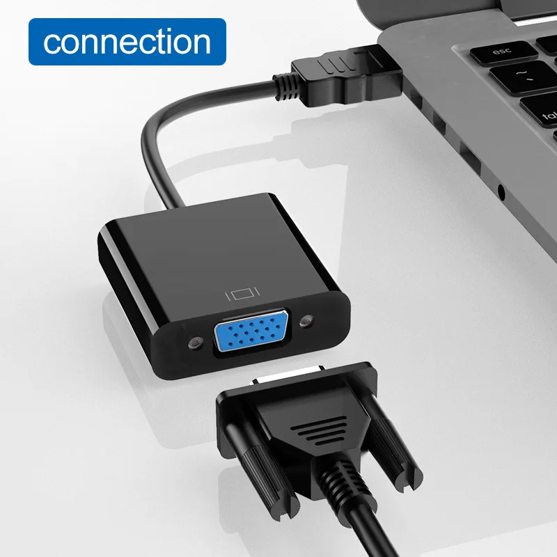 Кабель-переходник HDMI-VGA папа-мама преобразователь для PS4 1080P цифро-аналоговое