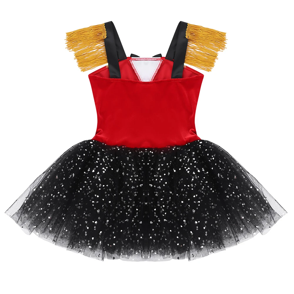 Детский костюм циркового кольца на Хэллоуин для девочек трико карнавала