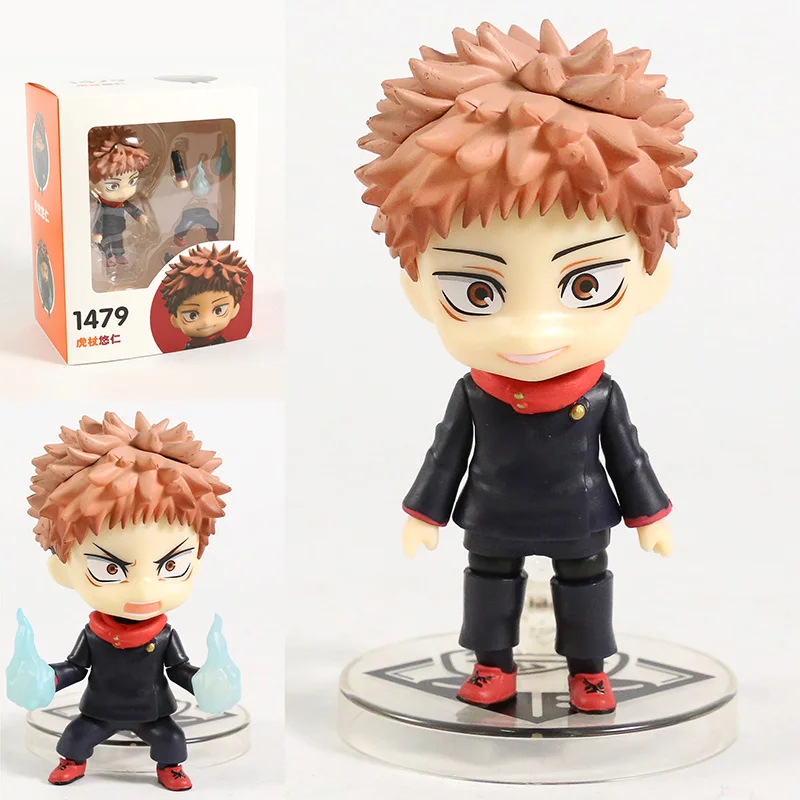 

1479 Itadori Yuji Q Face Doll Jujutsu Kaisen Action Figure Collection Model Toy