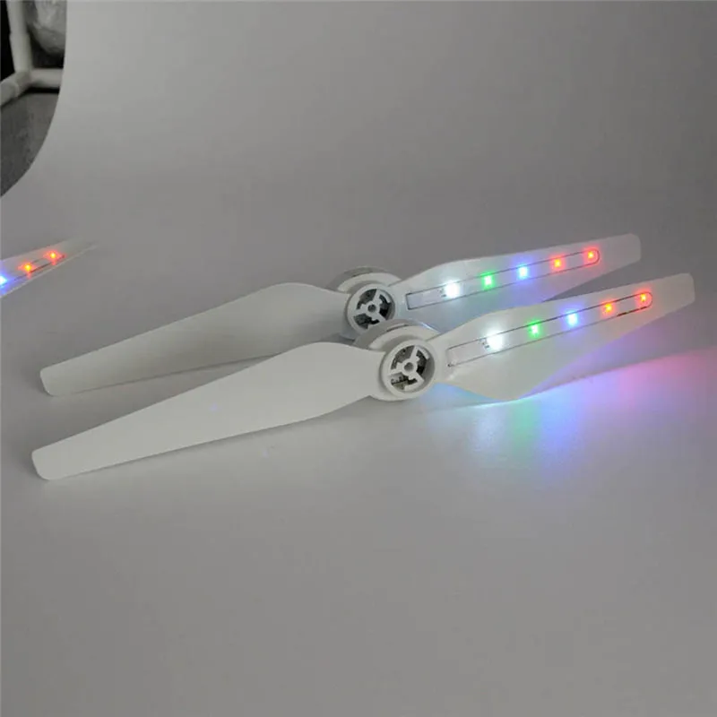 

2 Pairs LED Light Flash Propeller USB Charging For DJI Phantom 4 Pro Pro+ Drone Aircraft blades #4D11