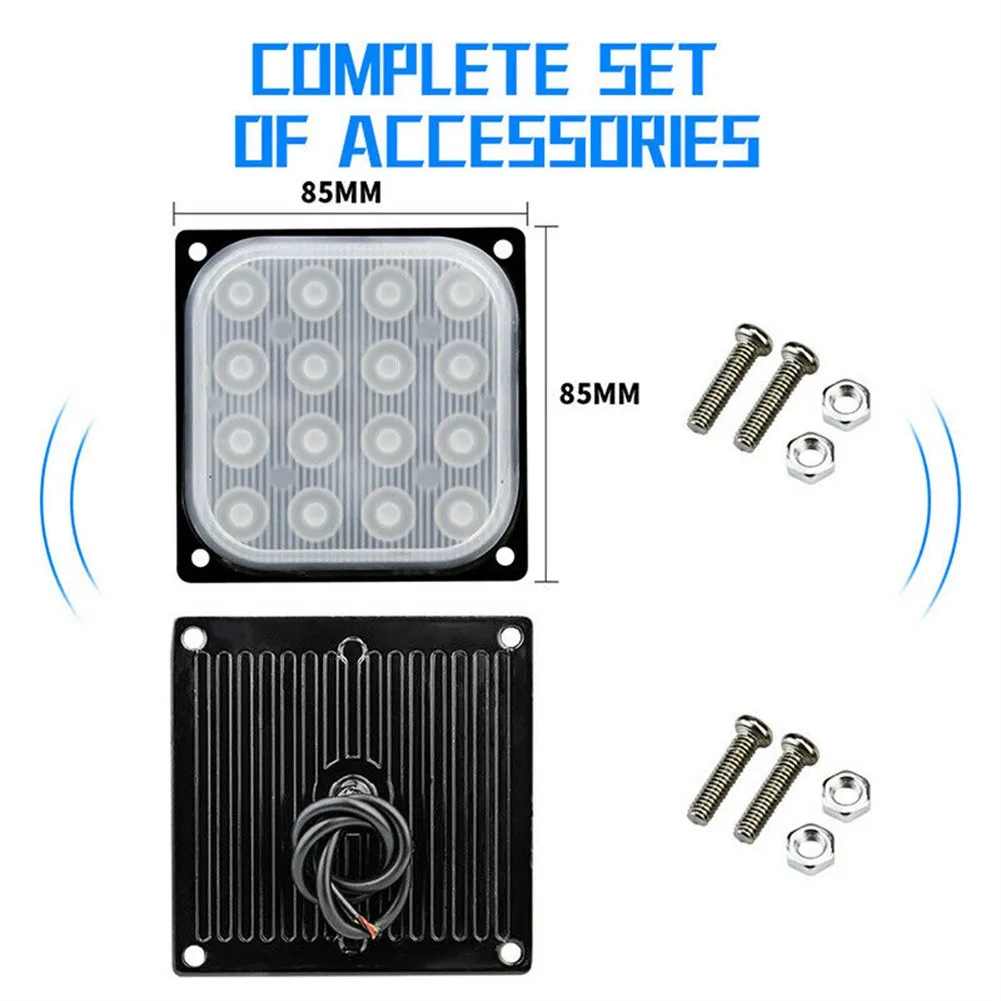 

1pc LED Light Car Truck Strobe Flash Safety Emergency Warning Lamp Taillight Auto Signal Lamp Indicator Kit 48W 12-24V Aluminum