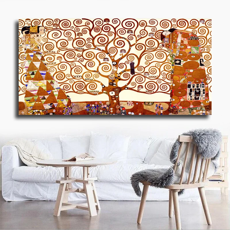 Современное настенное искусство Древо жизни Густава Климта настенные картины