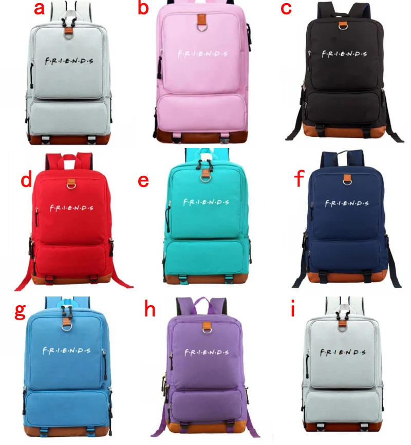 Холщовый школьный портфель для мальчиков и девочек повседневный дорожный ранец - Фото №1