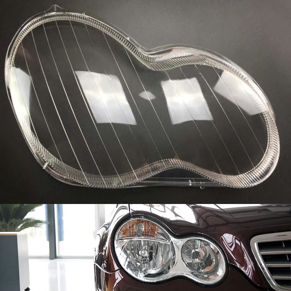 Крышка передней фары для Mercedes Benz W203 C180 C200 C230 C260 C280 2001 ~ 2008 сменная Автомобильная