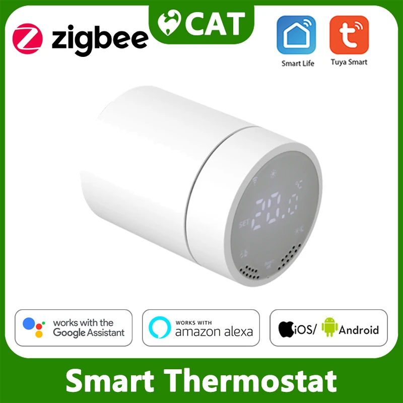 

Программируемый термостат Tuya Smart ZigBee, температурный контроллер, клапан радиатора с поддержкой Alexa Hot