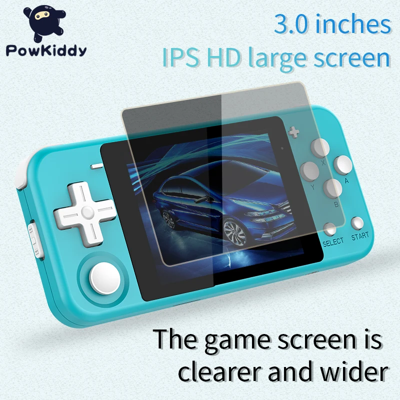 POWKIDDY Q90 открытая двойная система портативная Ретро игровая консоль 3 &quotHD IPS экран