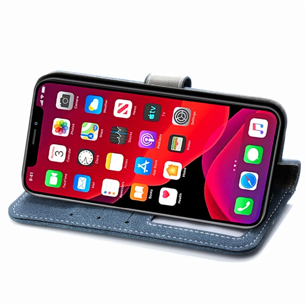 Роскошный кожаный флип-чехол-бумажник для Apple айфон 11 Pro Max XI XR X XS Max 11pro 6 6s 7 8 плюс 10 iPhone11 противоударный чехол С выдвижной подставкой