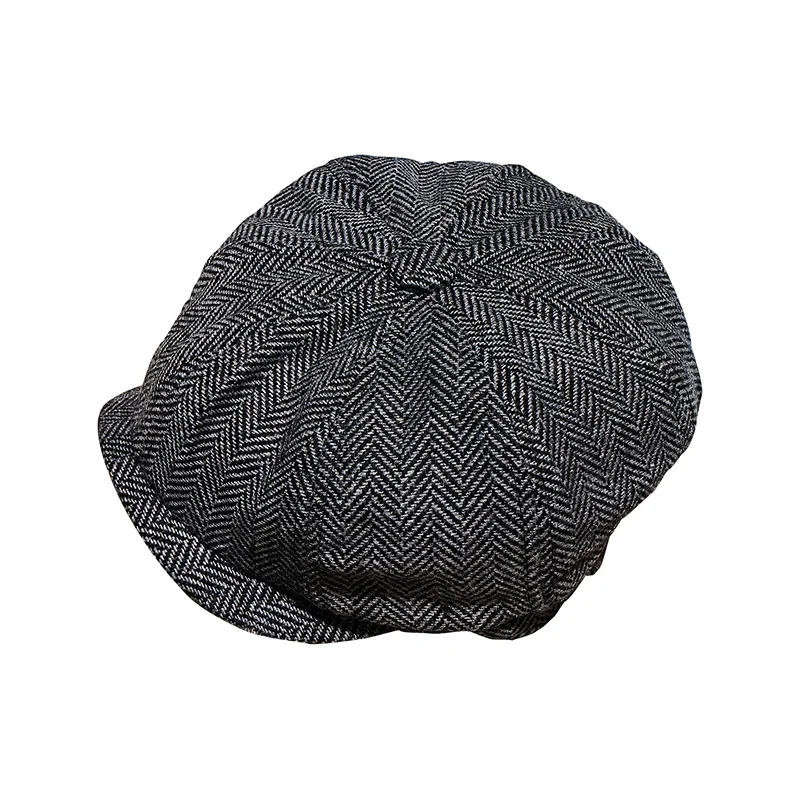 

CDC1 Classic Good Quality Vintage Herringbone 30% Wool Cap 3 Colours
