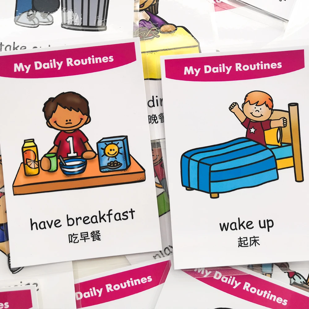 Для обучения ребенка китайский эмоции повседневных Форма английская обучающая