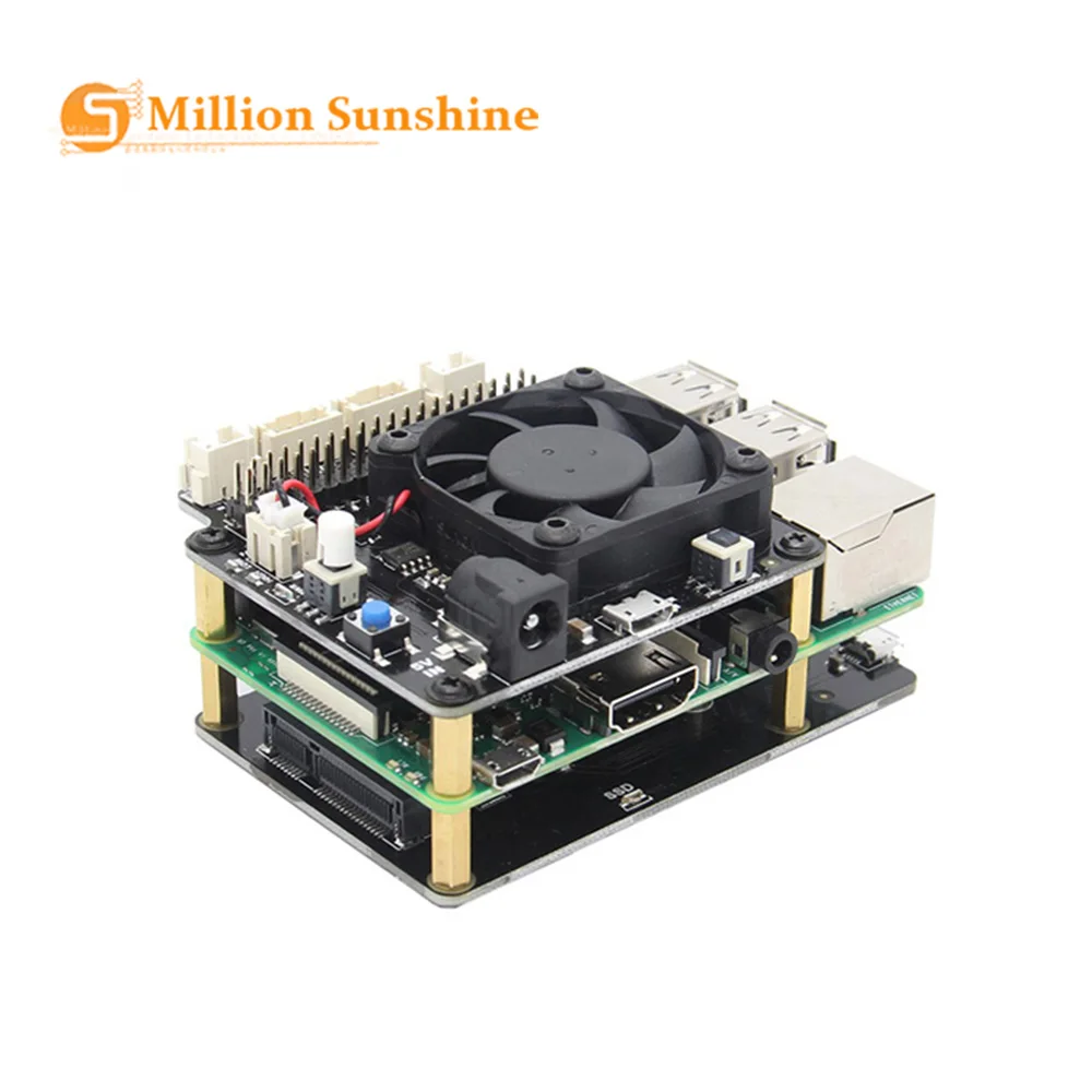 Raspberry Pi X735 энергосберегающая и автоматическая охлаждающая пластина с безопасным