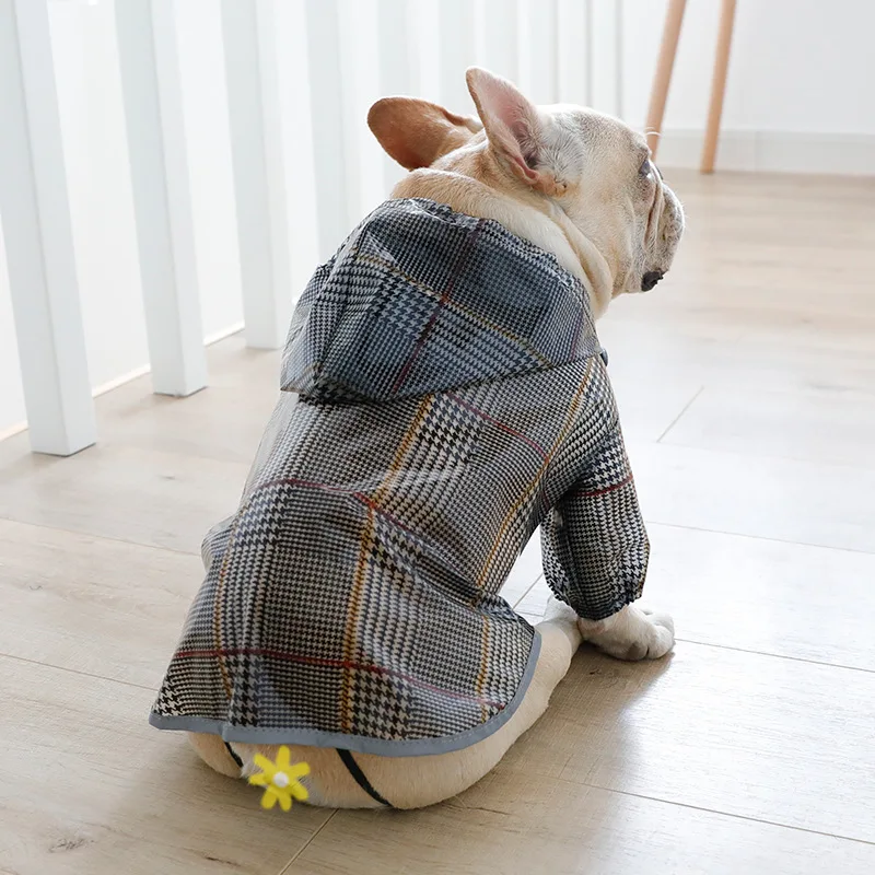 Собака дождевик для панель в форме французского бульдога собака