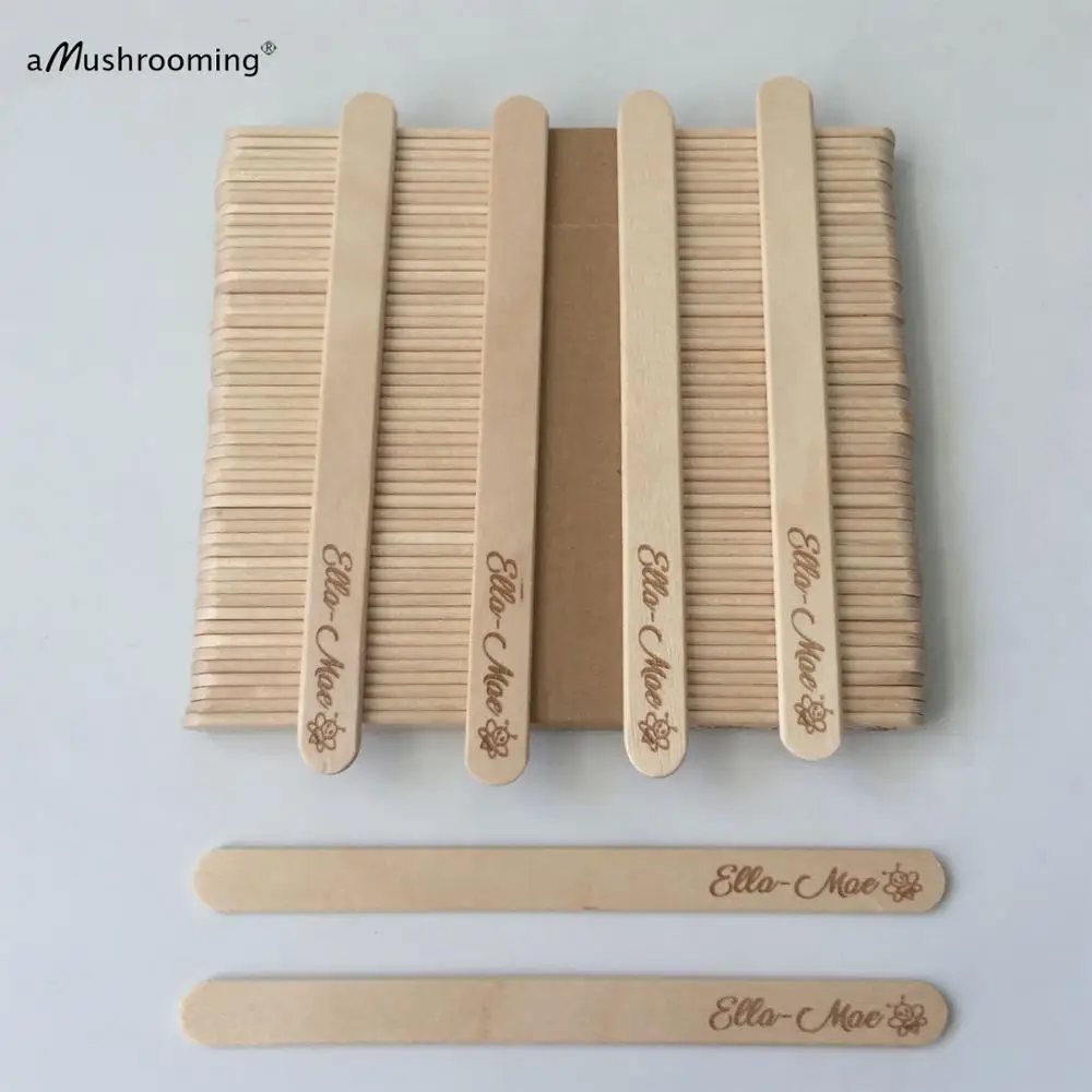 100 ремесло палочек для фруктового мороженного деревянные палочки весло поп Cakesicle