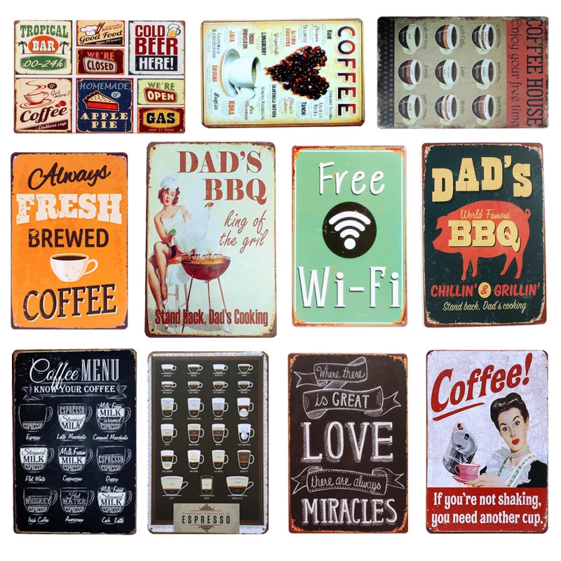 Художественный плакат A753 пиво кофе спирт безусловно решение для старого