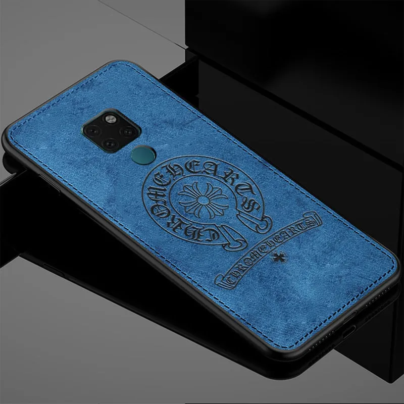 Чехол для huawei mate 20 чехол 30 10 Pro тканевая задняя крышка мягкий силиконовый