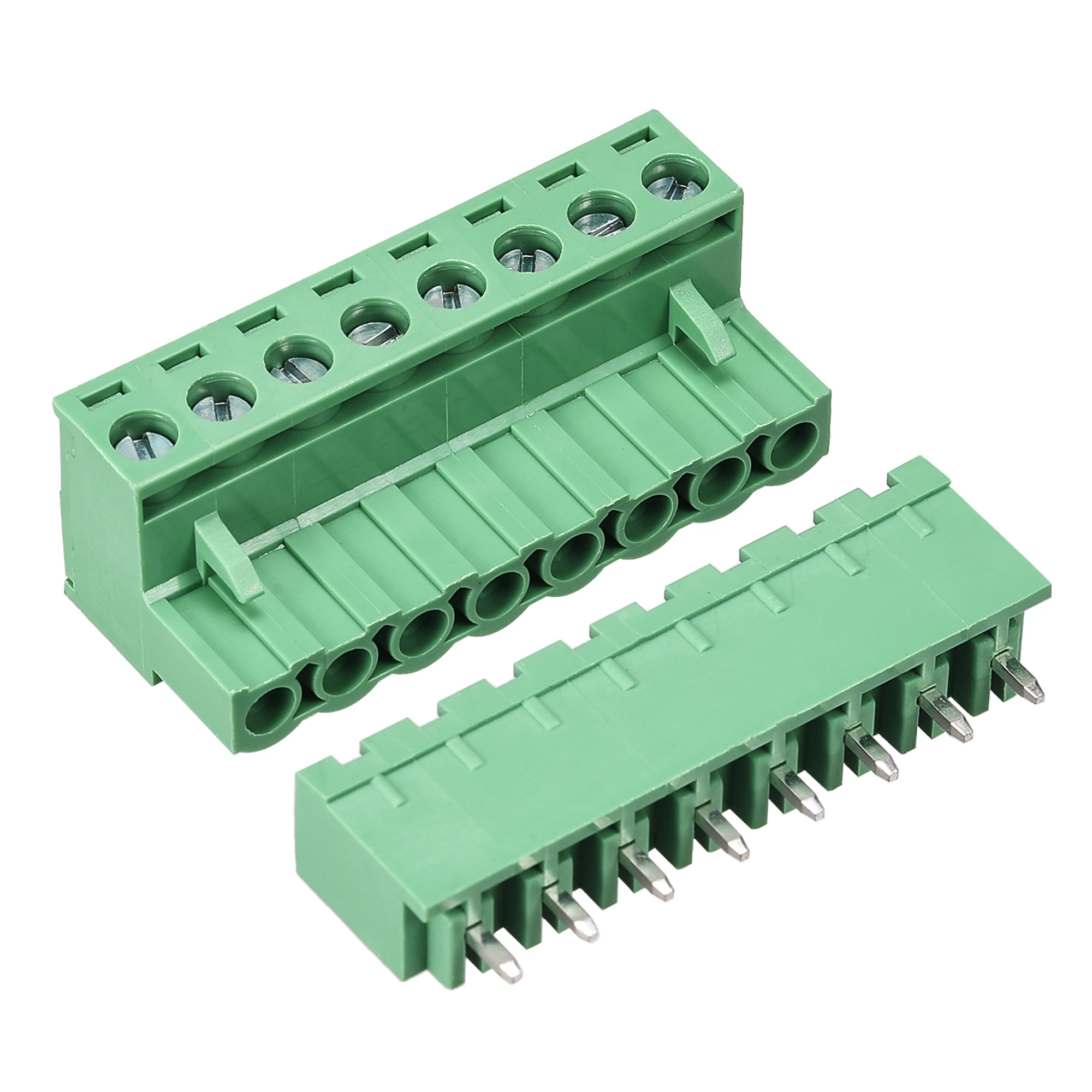 

Uxcell 8 Pin 5,08 мм Шаг Штекерный разъем PCB винтовой клеммный блок 5 комплектов