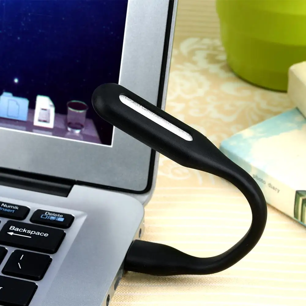 Гибкая Складная Светодиодная лампа для чтения мини-USB светильник компьютера