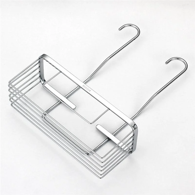 

Stainless steel storage rack, shower hanger, toilet, bathroom, kitchen sanitary ware display rack (silver plated)