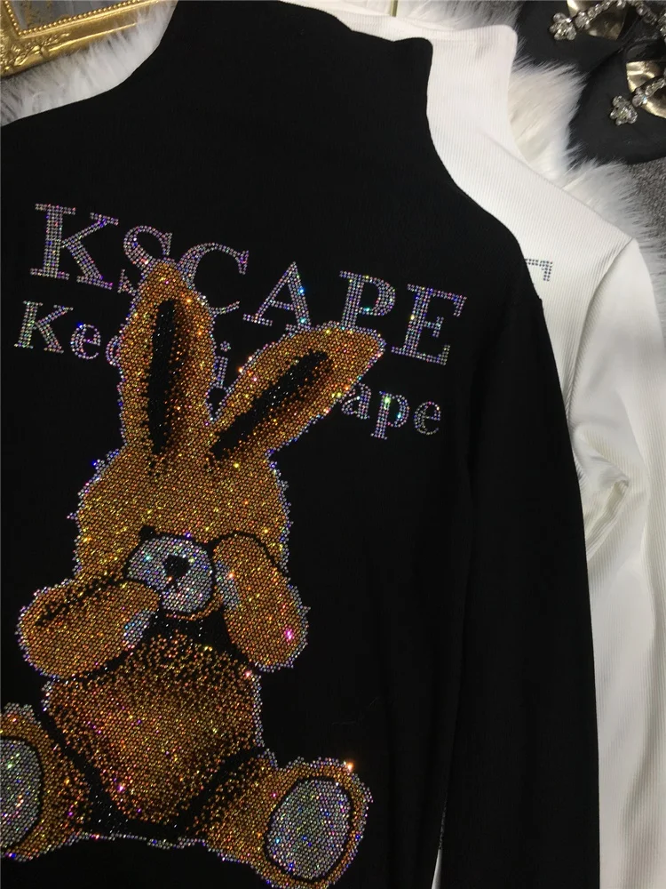 Женская футболка с длинным рукавом и высоким воротником | одежда