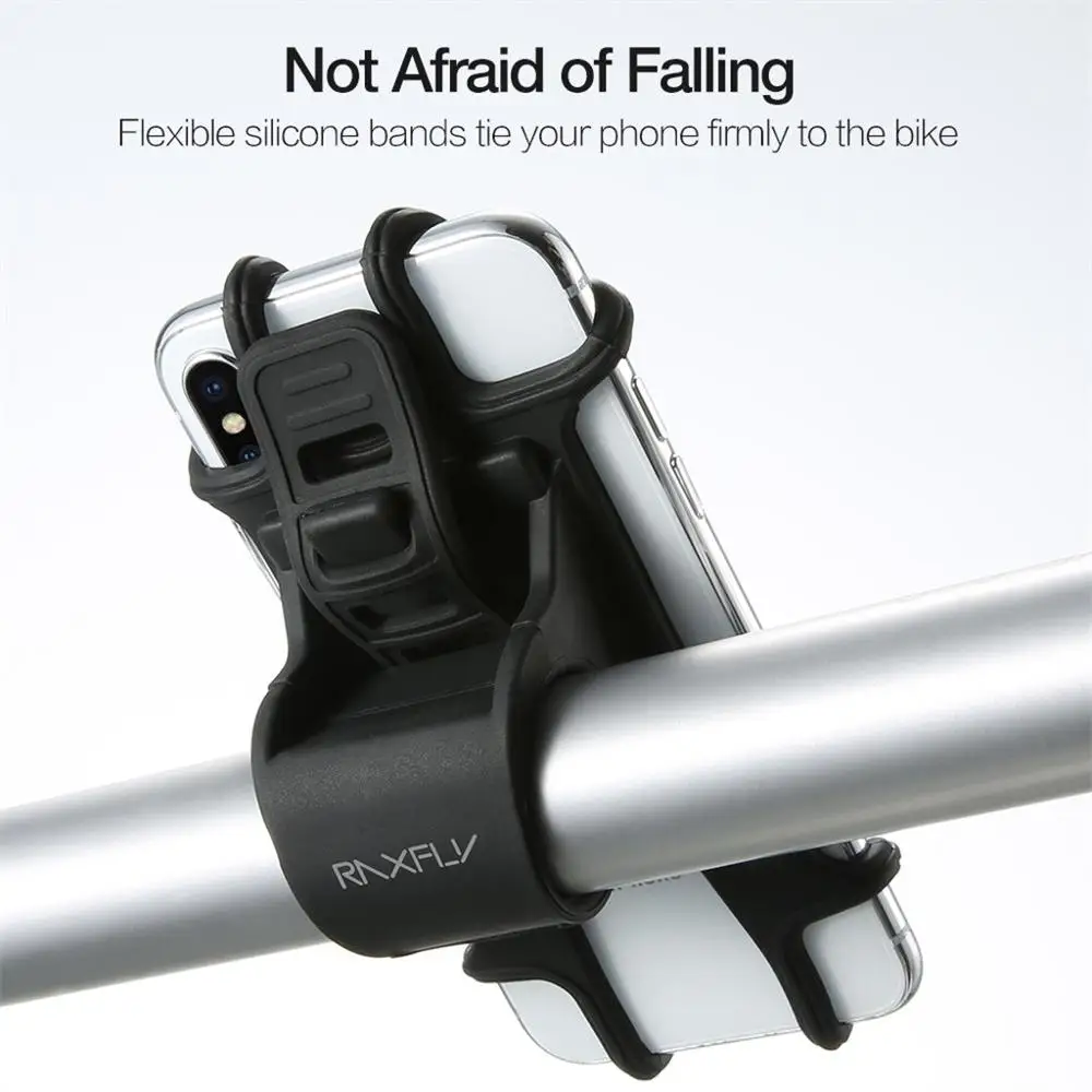Универсальный держатель для телефона велосипеда вращение на 360 ° силиконовое