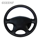 Чехол рулевого колеса автомобиля для Honda Accord 6, 1998- 2002, Одиссея, 1998-2001, Acura CL, 2009, черная искусственная кожа, прошитая вручную
