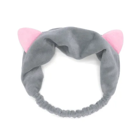 Флисовая повязка на голову с кошачьими ушками