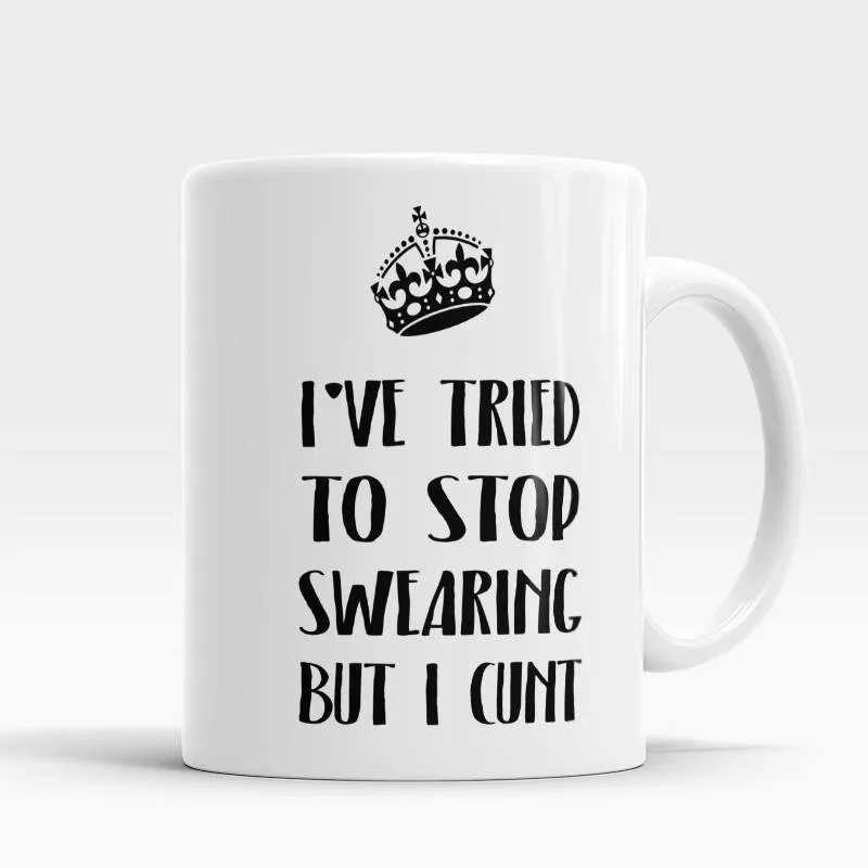 Я попытался прекратить Вязание кружки кофейная кружка подарки для друзей