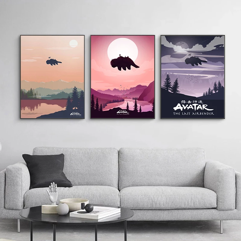 Avatar The Last Airbender Картина на холсте Минималистичная фотография стены картины для