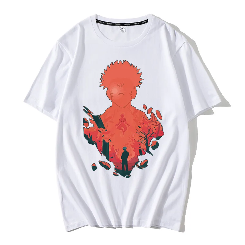 

jujutsu kaisen Anime japanese style harajuku streetwear men/Women tops graphic tee Manga Hip Hop Unisex couple oversized t shirt