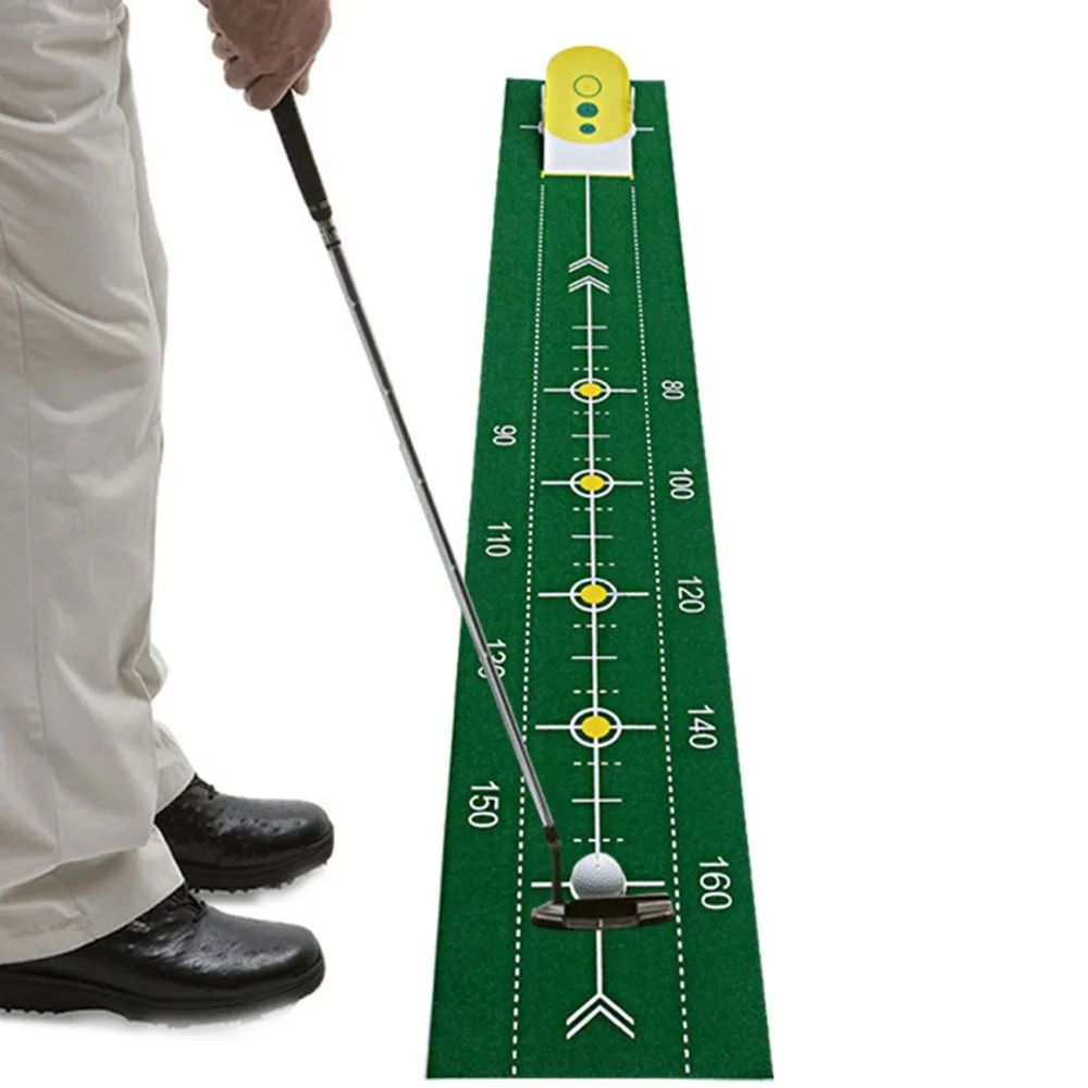 

Golf Putt Trainer Golf Putting Mat Foldable Golf Practice Mat for Indoor Outdoor
