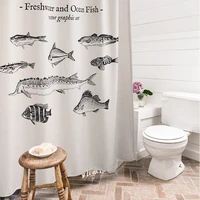 new not in ocean fish waterproof shower curtain sanitary partition curtains thickened anti mold cloth home decor accessories