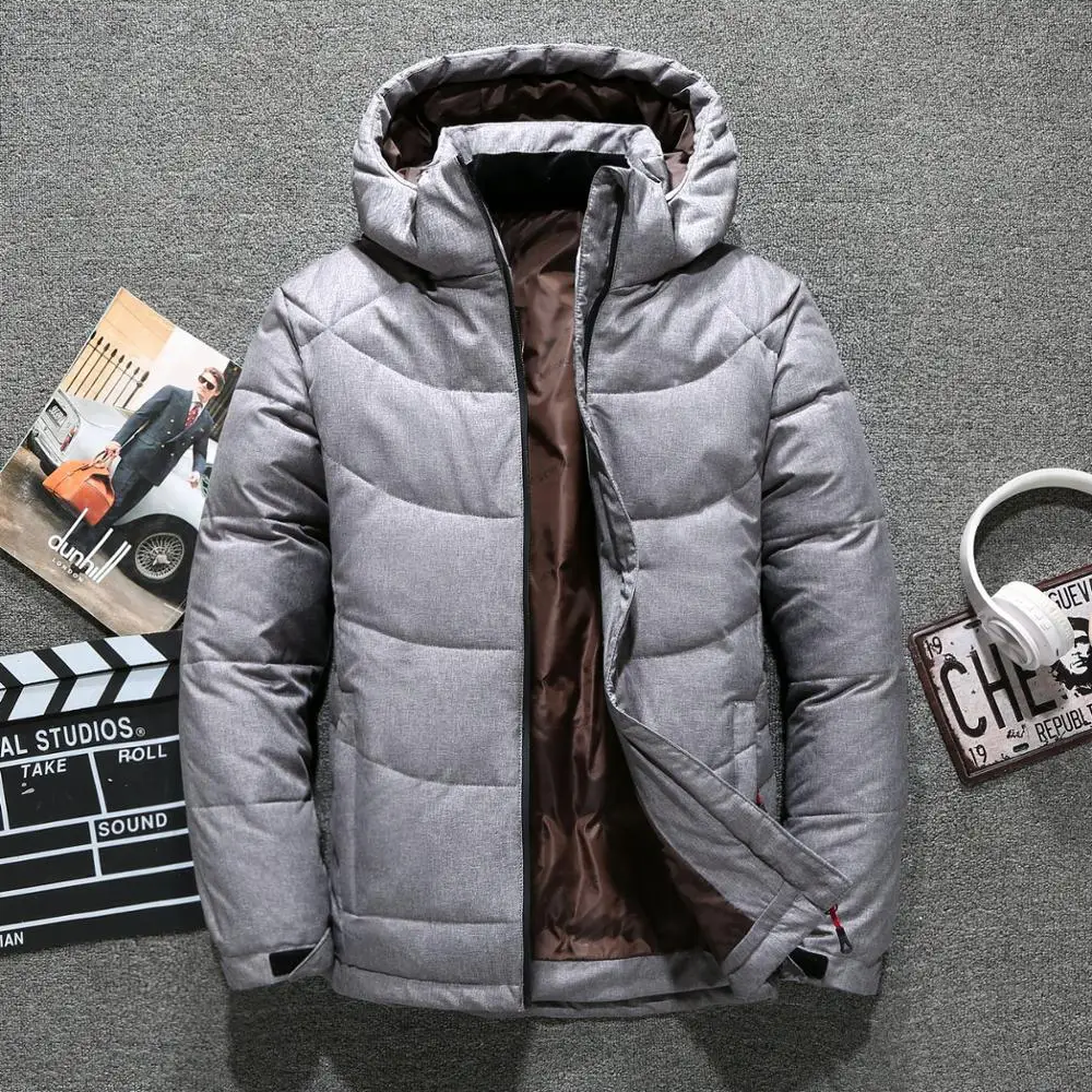 2021 New High Quality Men's Winter Jacket Coat Thick Snow Parka Overcoat Down Jacket Men Windbreaker Hooded Warm Male Winter