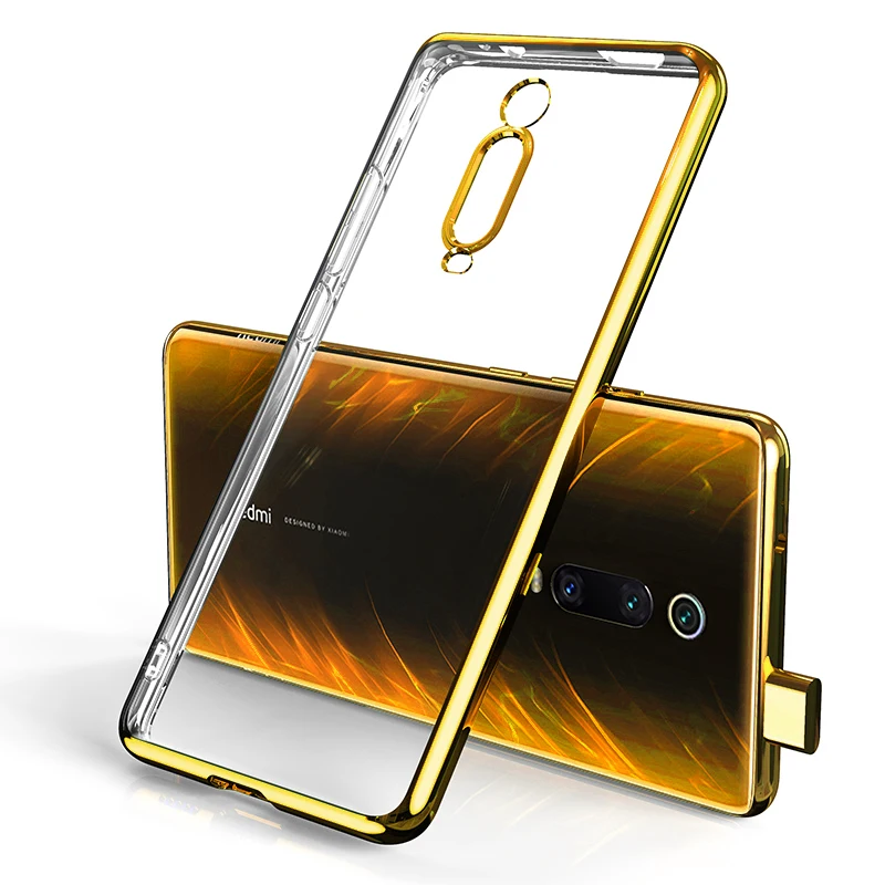 Золотой Чехол для Xiaomi Mi 9 T 9 T Pro SE Lite A3, 3D лазерное покрытие, роскошный чехол из мягкого ТПУ, чехол для RedMi K20 Pro Note 8 Pro 8A 7 7A Mi Crystal чехол - Цвет: Золотой