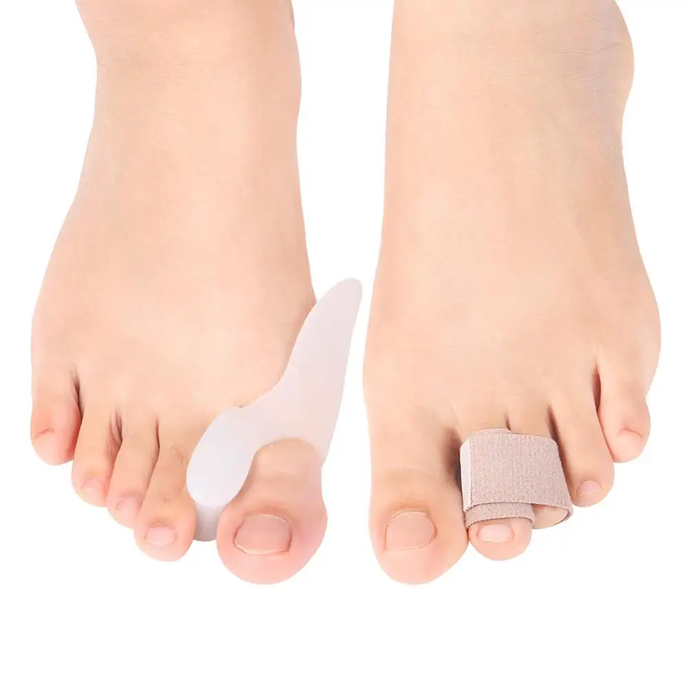 

Silicone 3 Pair Cushioned Bandages Hammer Toe Separator Splints Syndrome Toe correction Hallux Valgus Correction Broken Toe Wrap