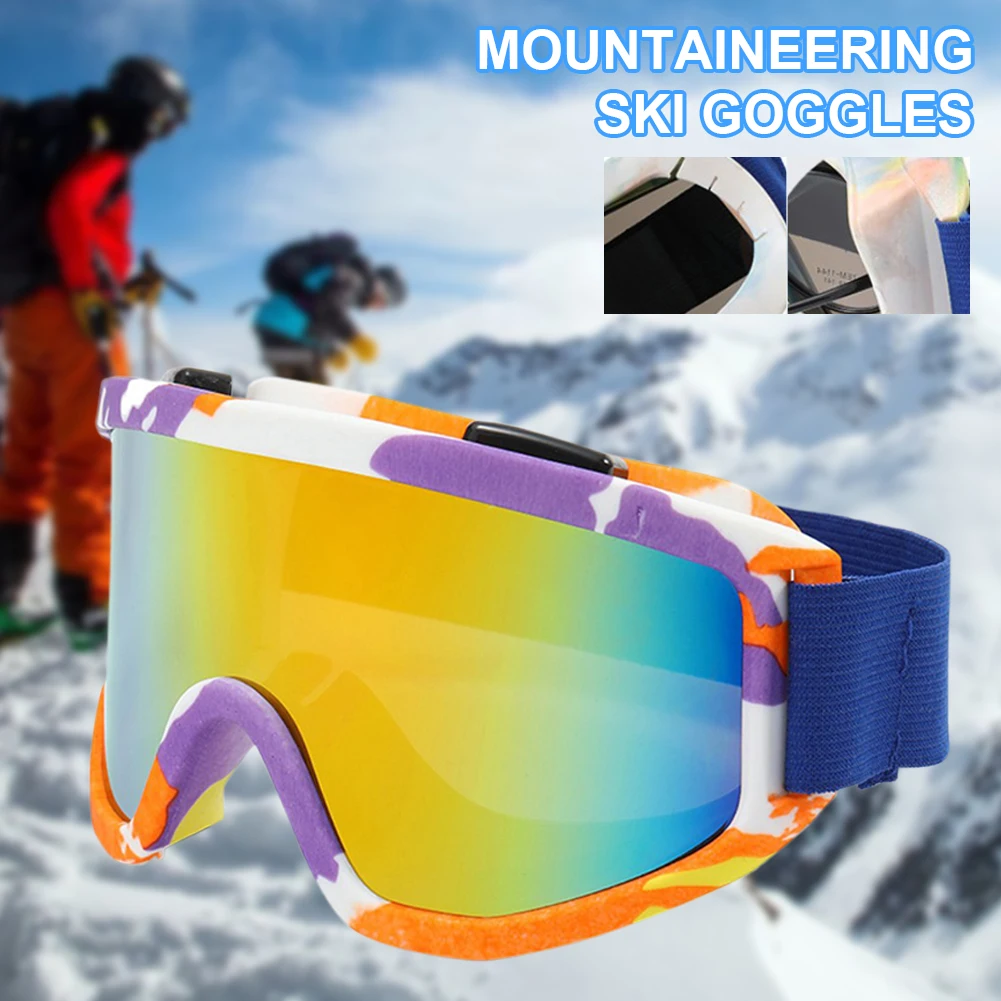 

Skiing Goggles for Men Women Sports Eyewear UV Protection Sunglasses Anti-Fog Anti-Glare Windproof Snowboard Skiing Glasses